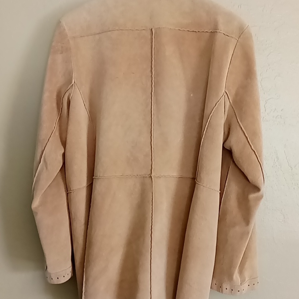 Nancy Bolen Patchwork Suede Jacket Size Large - image 6